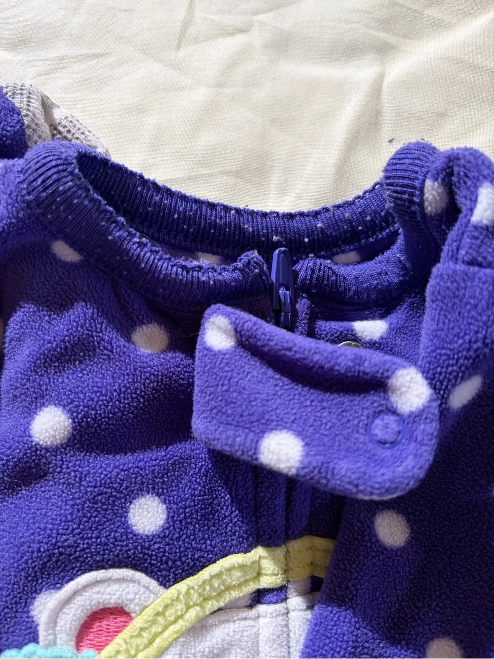 Carter’s Fleece Pajama - Coral Pink and Purple